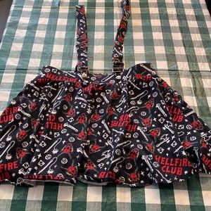 Stranger Things Hellfire Club Overall Skirt